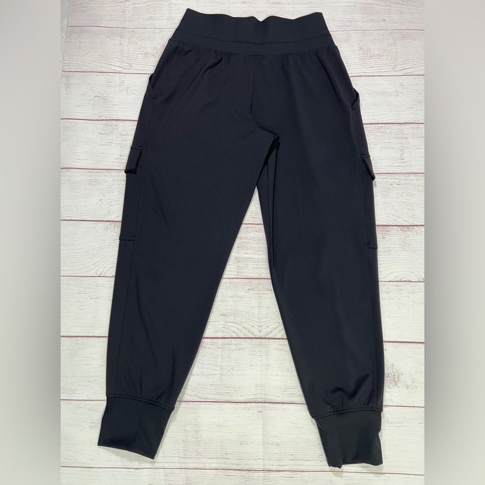 Athleta Venice Cargo Jogger - Small - high rise black stretch active pant - Picture 6 of 16